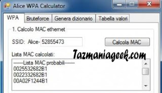 WPA CALCULATOR SCARICA